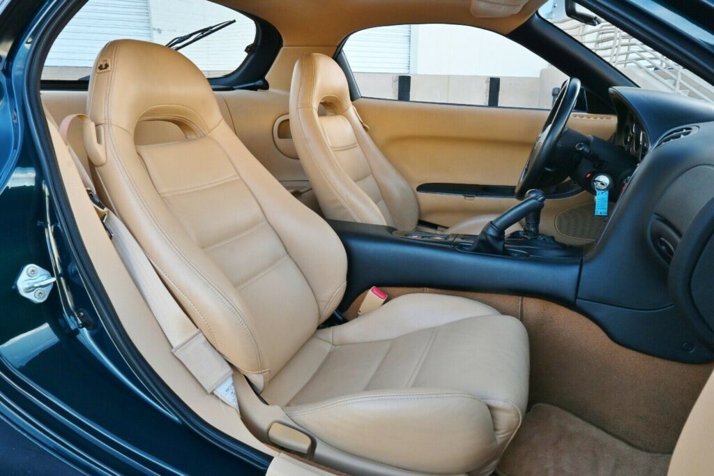 Passenger seat of Montego Blue 1993 Mazda RX-7 Touring 